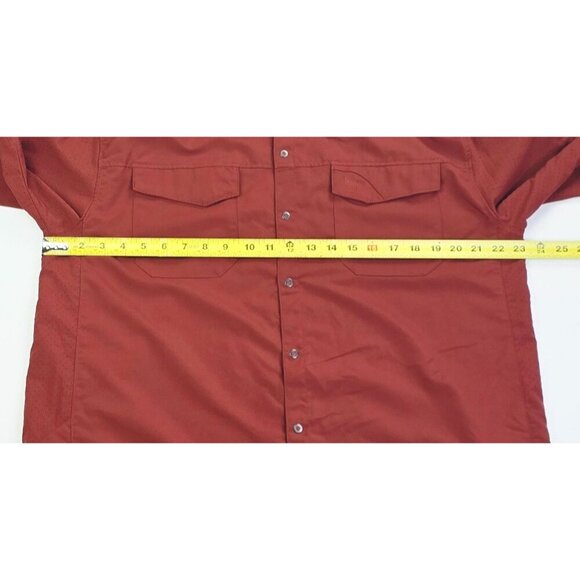 5.11 Tactical Size Large Rust Color Mens Short Sleeve Sleeve Pockets Logo Shirt - Picture 2 of 11